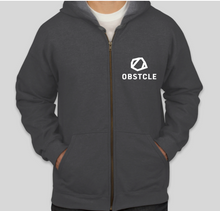 Load image into Gallery viewer, Obstcle Zip Front Hoodie
